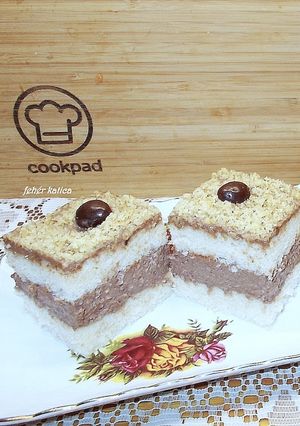Csokoládés-diós kocka recept fotója