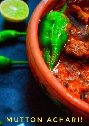 A picture of Mutton Achari!.