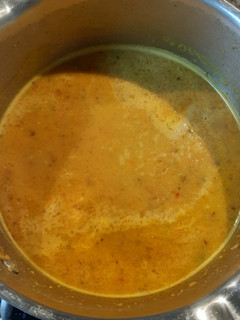 A picture of Spicy Lentil and Carrot Soup.