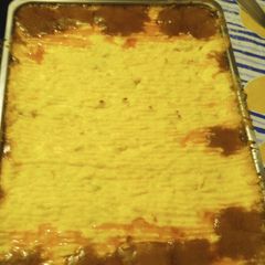 A picture of Hackfleischauflauf mit Kartoffelhaube, German Shepherd Pie.