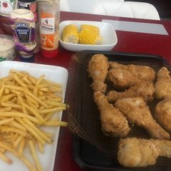 A picture of Homemade Fake Away KFC Chicken.