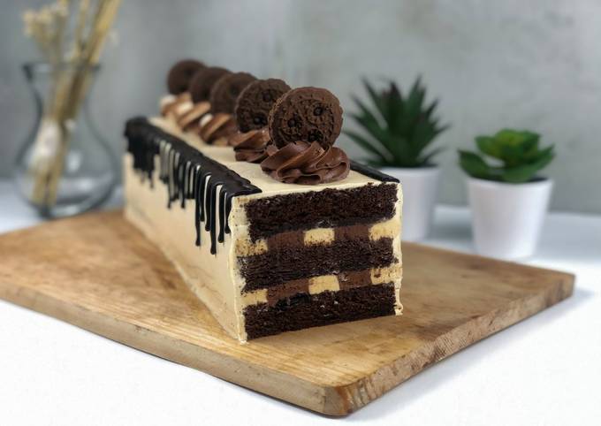 Resep Peanut Butter Chocolate Log Cake