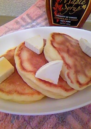 A picture of My Secret Fluffy Tofu Pancakes.