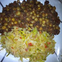 A picture of Dry fry githeri #AuthorMarathon.