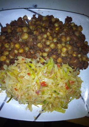 A picture of Dry fry githeri #AuthorMarathon.