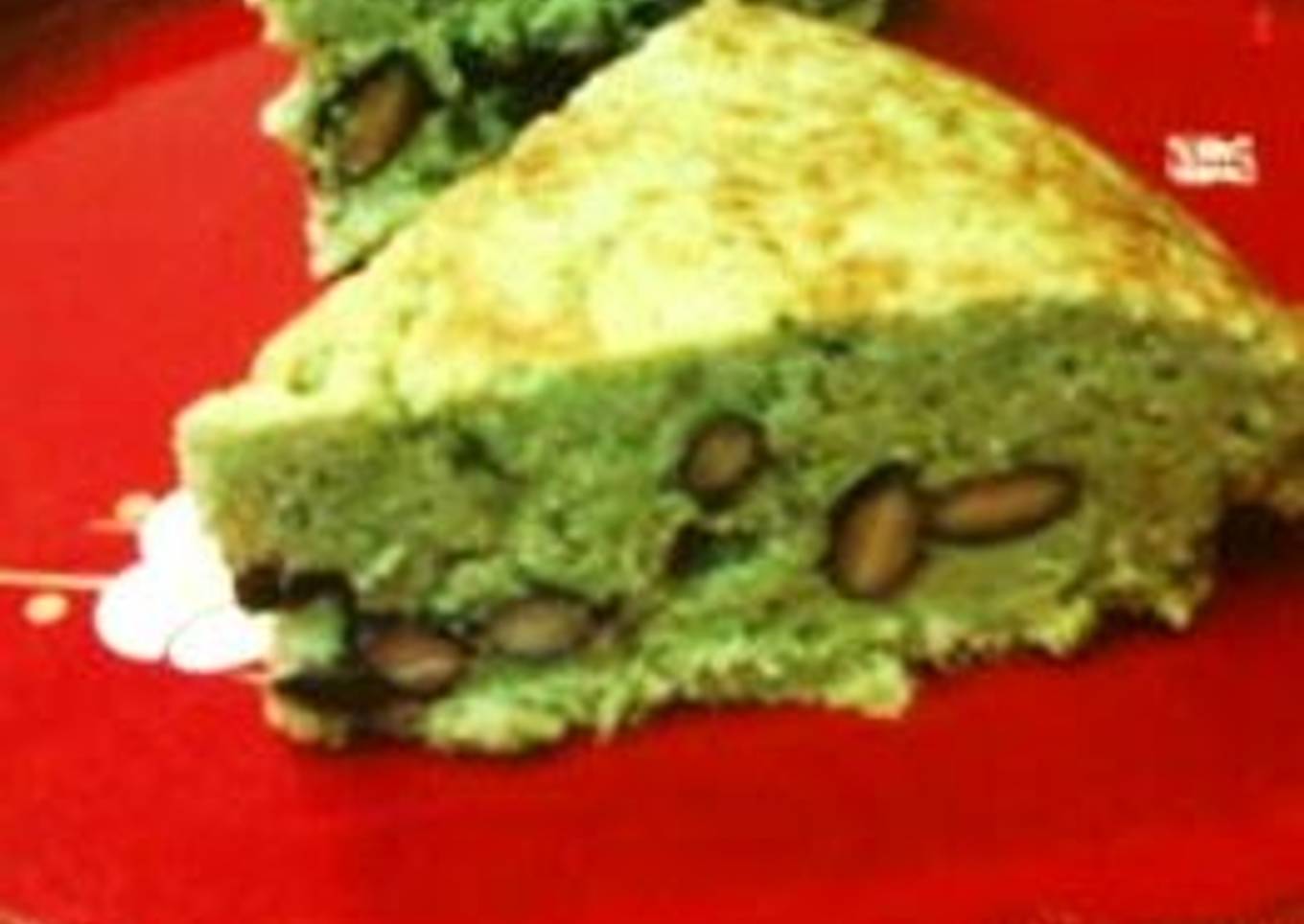 Black Soybean Matcha Tea Okara Cake Easily Made With Pancake Mix In a Rice Cooker