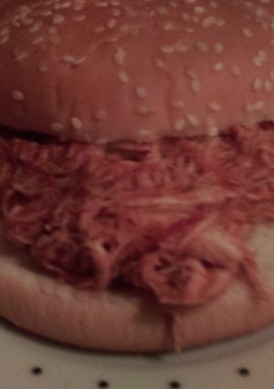 A picture of Mandys spicy shredded chicken.