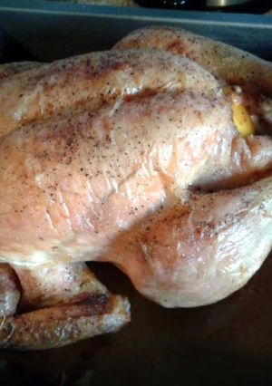 A picture of Lemon & Thyme Roast Chicken.