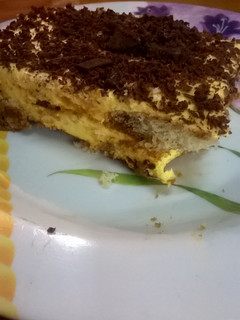 Una foto de Tiramisu fácil con flan sin huevo
