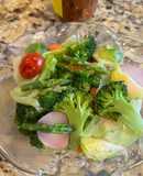 Rau củ luộc chấm chao