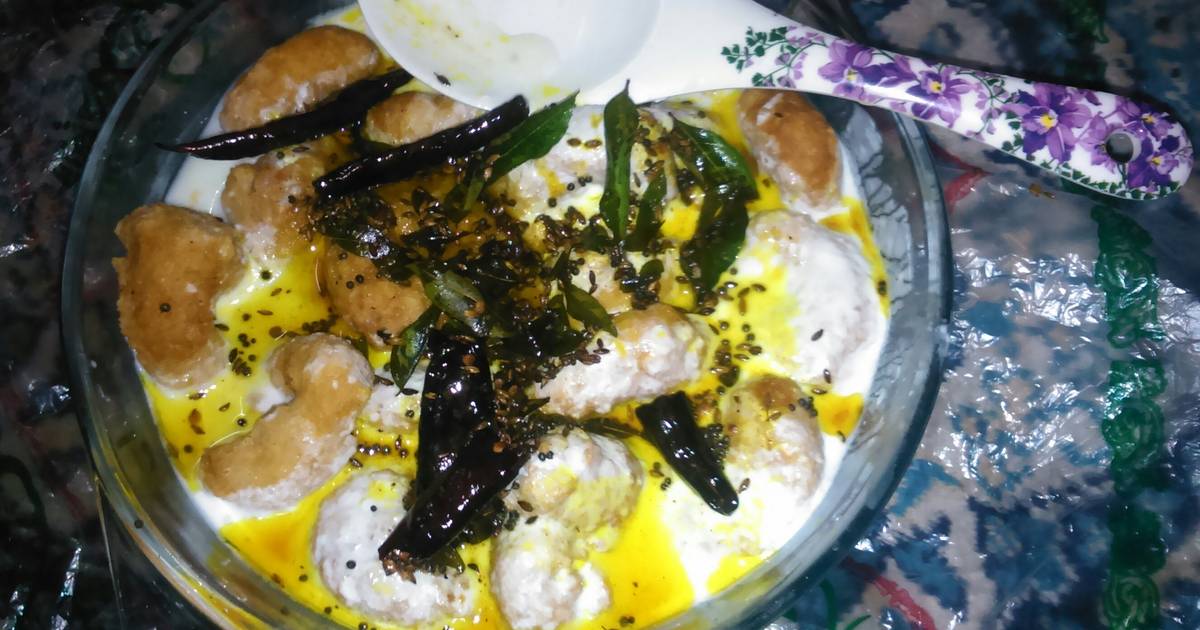 Dahi wada ( fried lentil balls in yoghurt) Recipe by Zeesh Cookpad