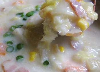 Easiest Way to Make Perfect Easy Creamy and Gentle Chowder with Chinese Cabbage