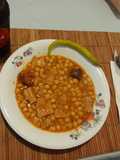 Callos con garbanzos de bote