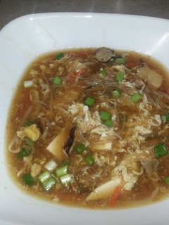 A picture of Hot and Sour Asian Soup.