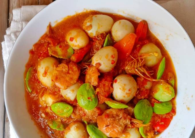 105.Balado Udang, Puyuh Pete