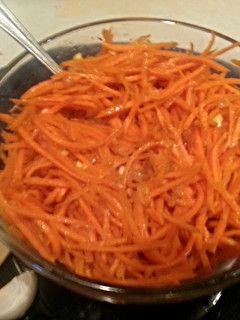 A picture of "Korean" Carrot Salad.