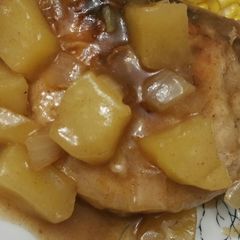 A picture of Irish Pork and Apples.