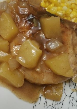 A picture of Irish Pork and Apples.