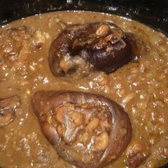 A picture of Slow cook Hamhocks with Pinto Beans.