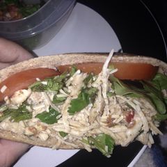A picture of Shredded Balsamic Chicken Pitas.