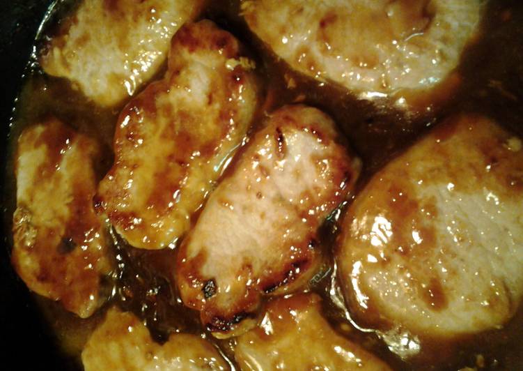 Steps to Prepare Ultimate pork in apricot orange sauce