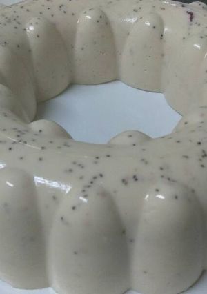 Una foto de Gelatina de queso. Sabor fresa