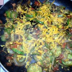 A picture of zucchini & cheese.