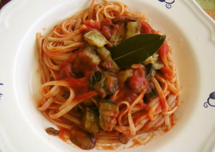 Eggplant and Tomato Pasta