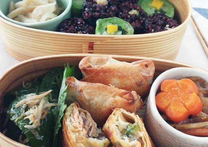 Step-by-Step Guide to Make Ultimate Packed With the Flavors of Iwate! A
Not-Deep-Fried Spring Roll Bento