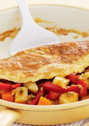 A picture of Indian omelette.