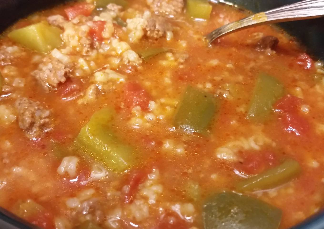 Stuffed Green Pepper Soup