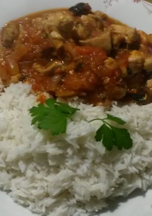 A picture of Chicken cacciatore.
