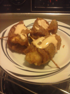 A picture of Brad's wild duck poppers.