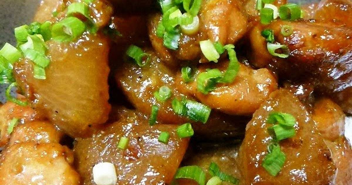Simmered Chicken & Daikon Radish Recipe by cookpad.japan Cookpad