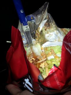 A picture of walking tacos.