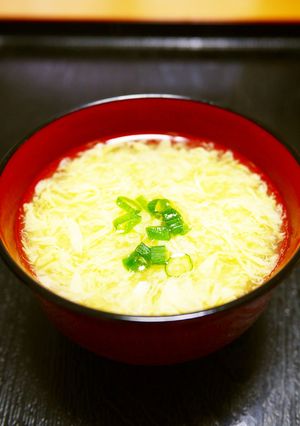 A picture of Upscale Egg Drop Soup with Shiro-Dashi.