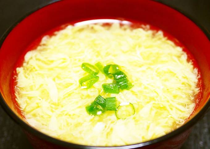 Easiest Way to Prepare Quick Upscale Egg Drop Soup with Shiro-Dashi