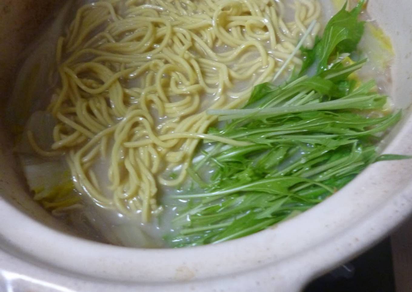 Sesame Soy Milk Ramen Noodles