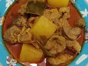 Gambar rendang daging babi