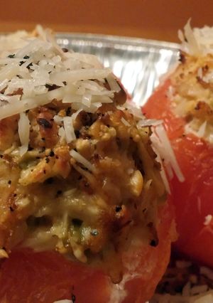A picture of Hope's Stuffed Tomatoes or Peppers.