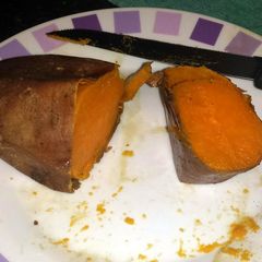 A picture of Sweet Potato with honey.