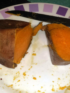 A picture of Sweet Potato with honey.
