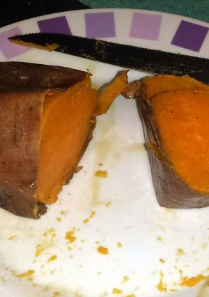 A picture of Sweet Potato with honey.