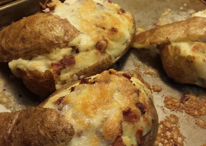 Recipe of Super Quick Homemade Twice baked potatoes