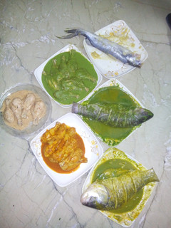 A picture of Different marinations..tasty bbq.