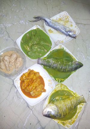 A picture of Different marinations..tasty bbq.