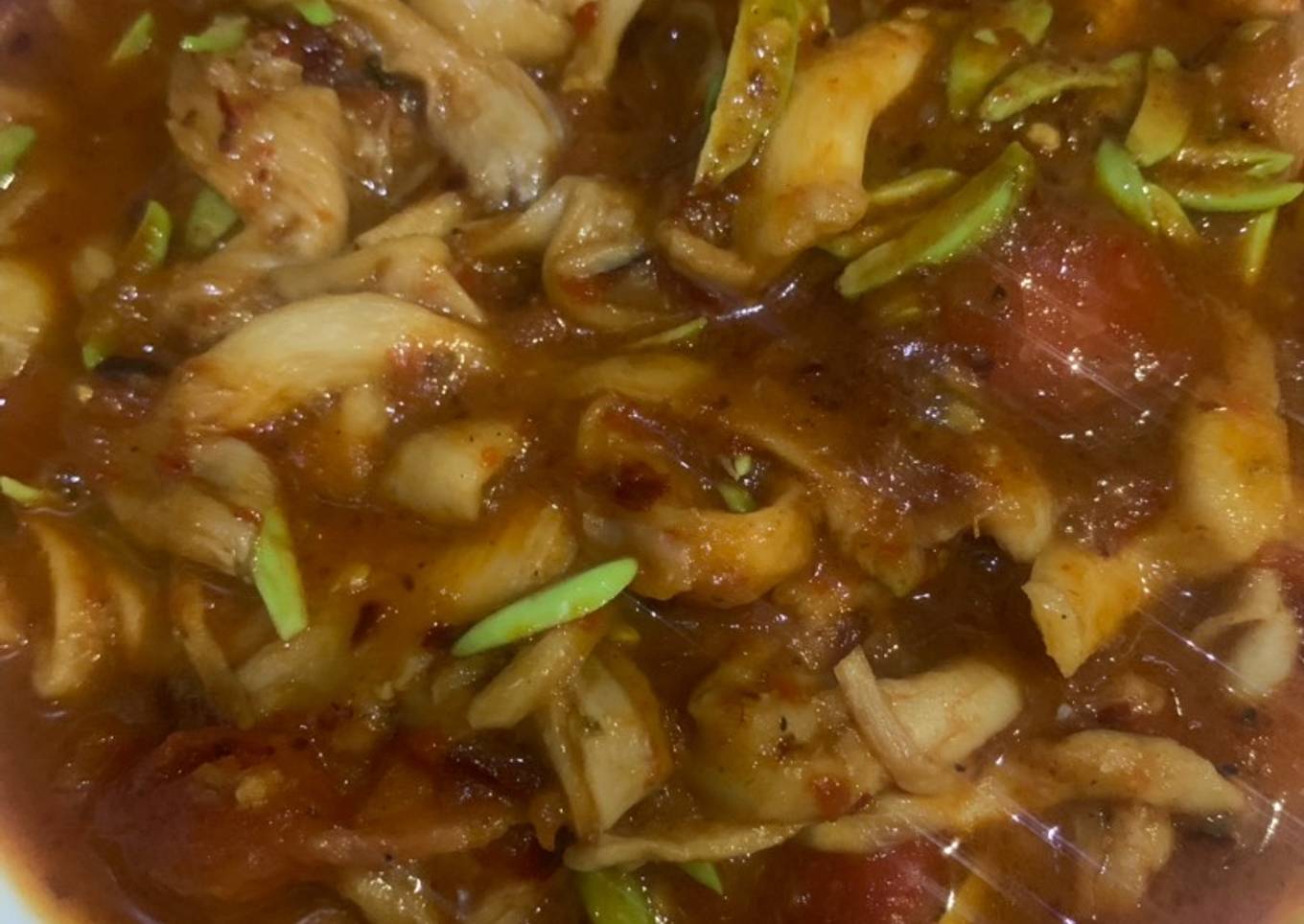Jamur tiram pedas