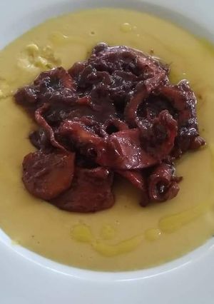 O poză a rețetei #calendar Caracatiță caramelizată și favă 🇬🇷.