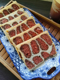 Foto resep Roti Tawar Shokupan Biga Motif Jerapah