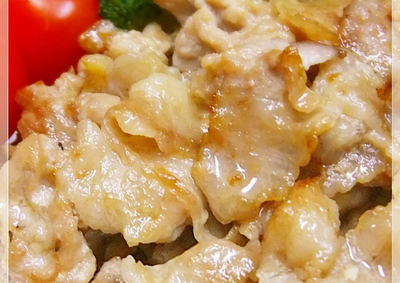 Cheap Stir-fried Pork Offcuts with Mentsuyu, Garlic and Mayonnaise